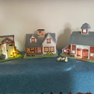 PartyLite Tea light Farm House Set